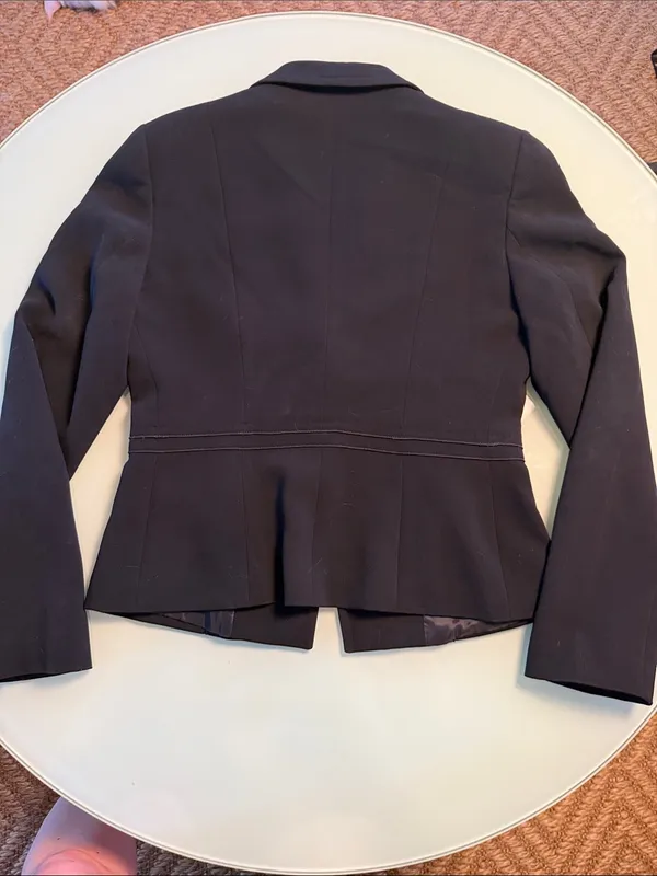 MaxMara Black Single-Button Tailored Blazer - Image 6