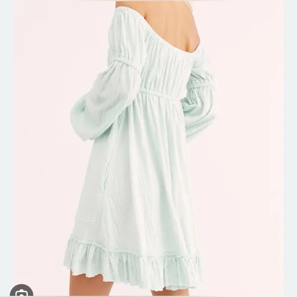 Free People Beach Off-shoulder Lowry‎ Dress - Image 3