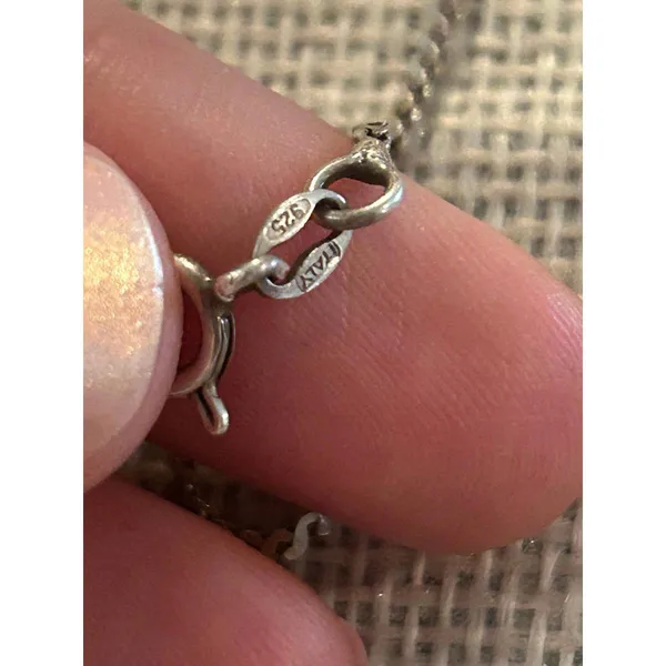 Lot a401 15 inch Italy 925 sterling silver necklace chain - Image 3