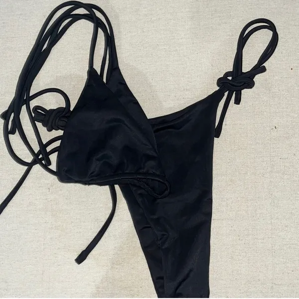 Revolve Aexae Swim Tyra Black Bikini Swimsuit Set - Image 13