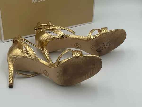 Michael Kors Heels Gold 7 - Image 9