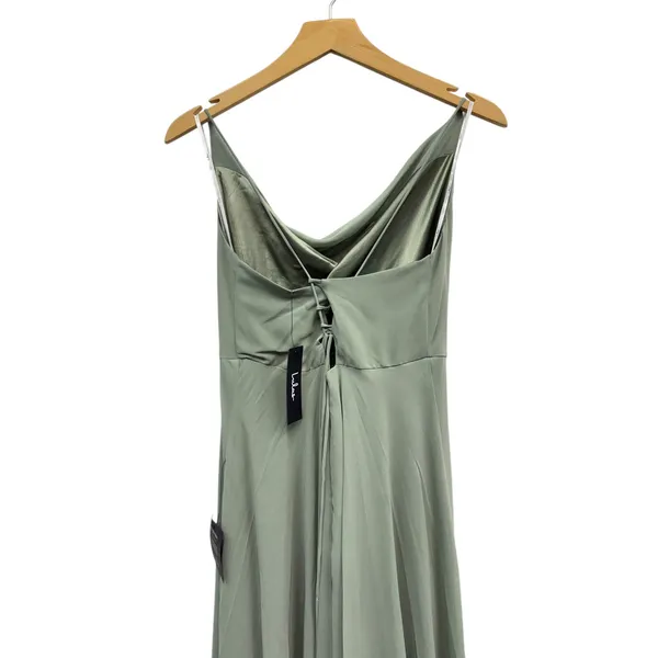 Lulus Sage Green Lace-Up Dress (Large) NWT - Image 2