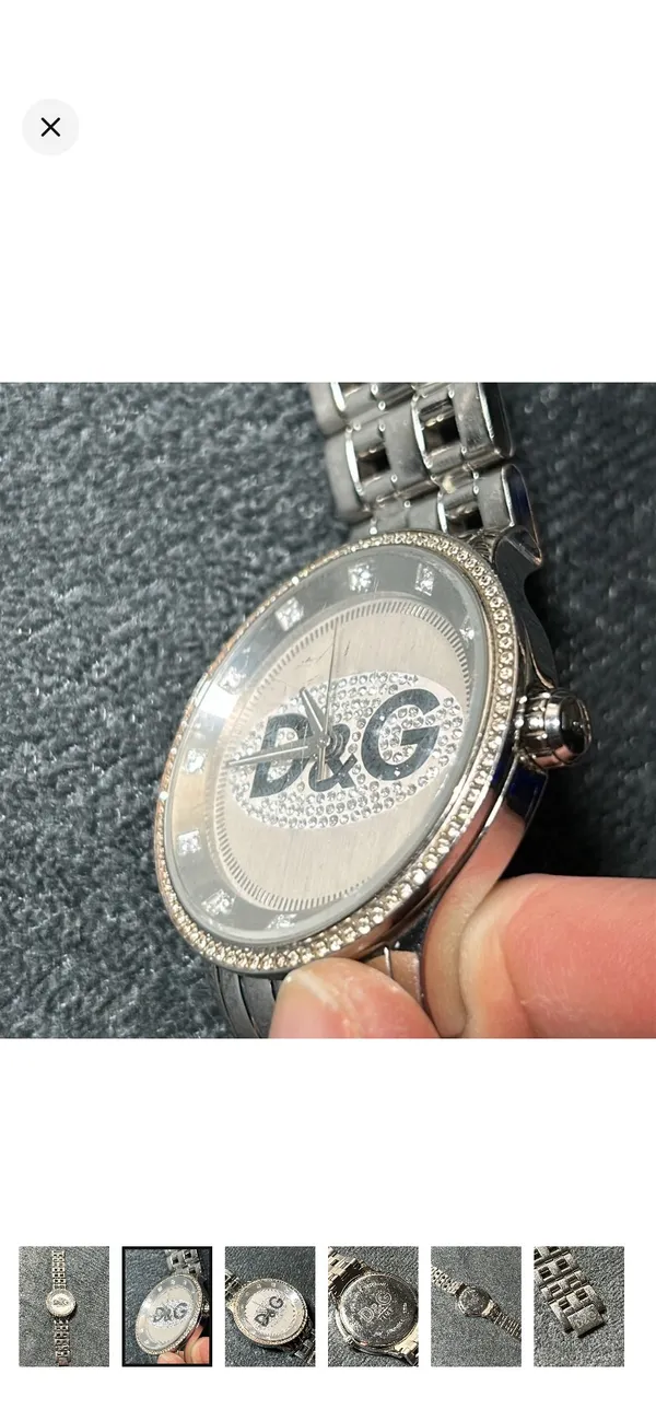 Dolce & Gabbana unisex rhinestone bling watch some scuffs - Image 2