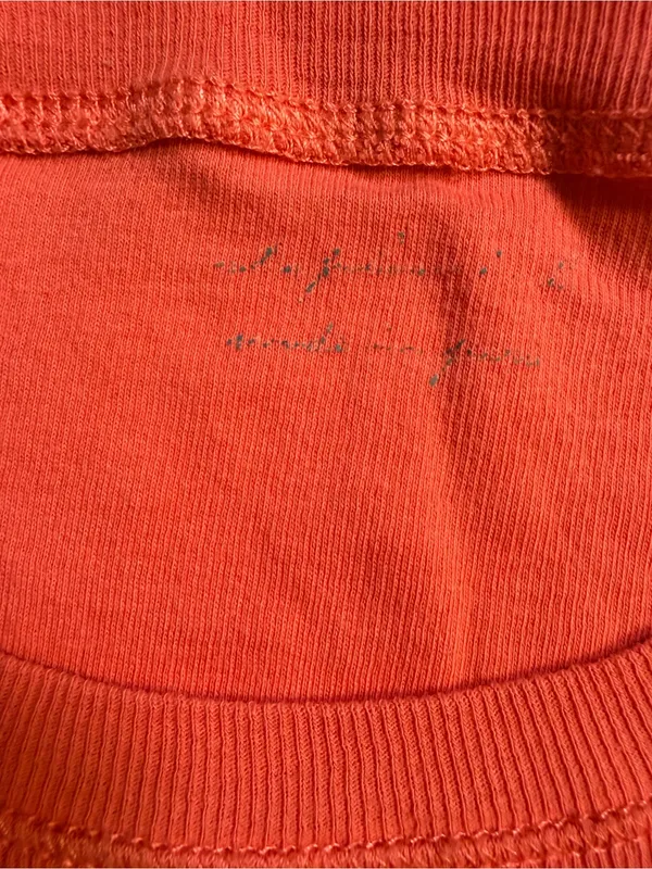 Out from Under orange short sleeve Tshirt Ribbed Size S/XS - Image 3