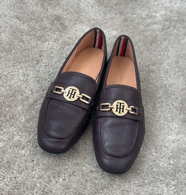 Dark Cherry Tommy Hilfiger Loafers - Image 6