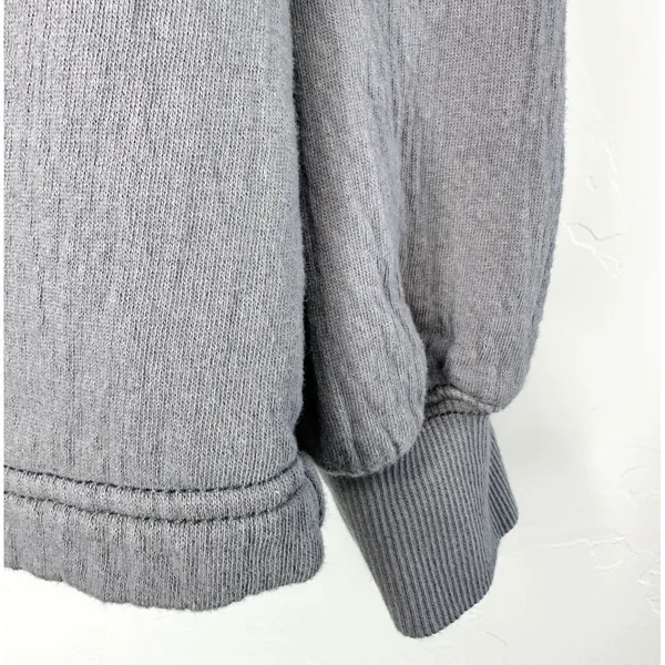 Aerie Easy Street Sweatshirt XS Gray Oversized Slouchy Tunic Tassel Coastal Boho - Image 9
