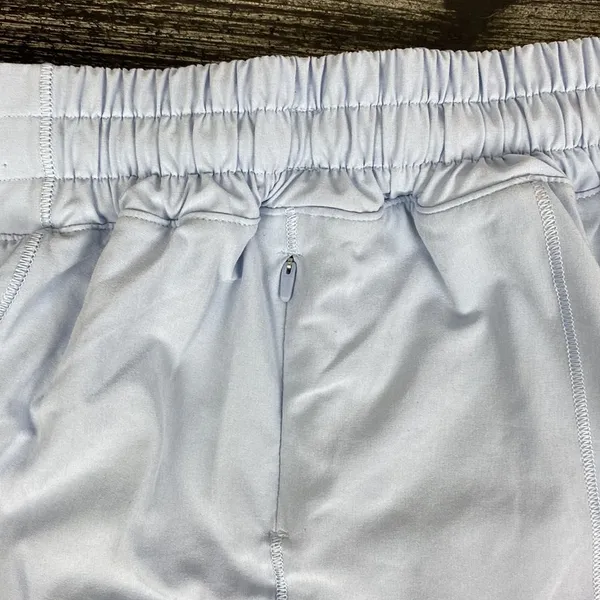 Lululemon Blue Hotty Hot Watercolor Running Lined Sport Athletic Shorts 10 - Image 4