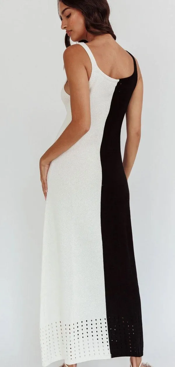 Selfie Leslie Sunday Fun Day Knit Maxi Dress - Image 2