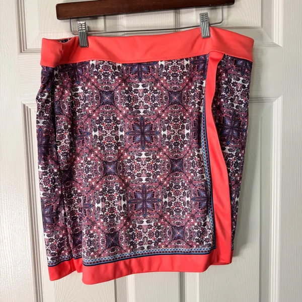 Soho Apparel RG Apparel Skort Coral Print Stretch Athletic Golf Casual XL‎ - Image 6