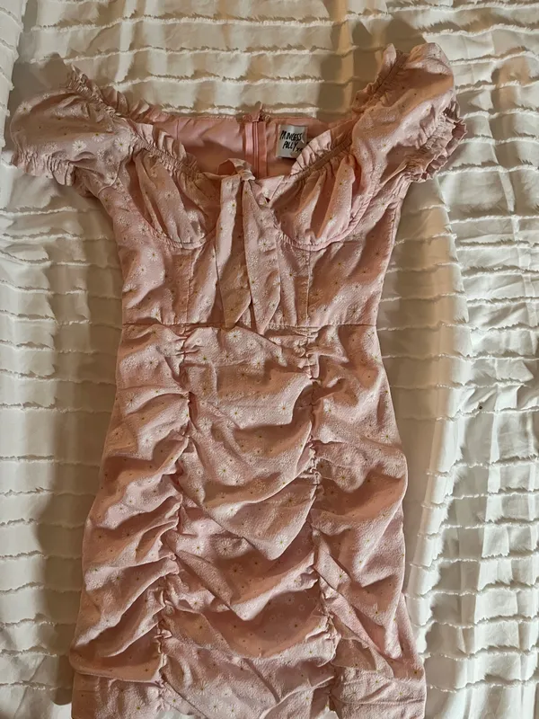 Princess Polly Floral Light Pink Dress - Image 2