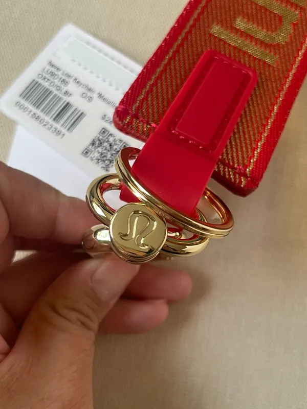 Lululemon Lunar New Year Never Lost Keychain *Metallic Wordmark - Image 4