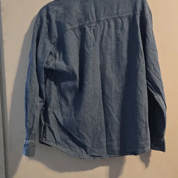 Disney Blue Denim Shirt with Embroidered Characters - Image 13