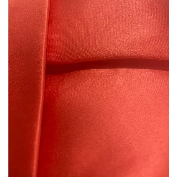 JJ House Ball-Gown/Princess Off the Shoulder Satin Dress in Papaya, Size 10 - Image 4