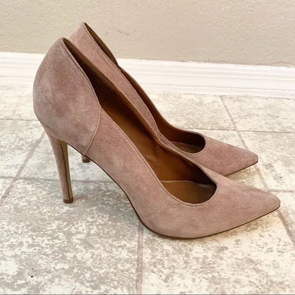 Steve Madden Pallass Blush Suede Stiletto Heel Size 9.5 - Image 5