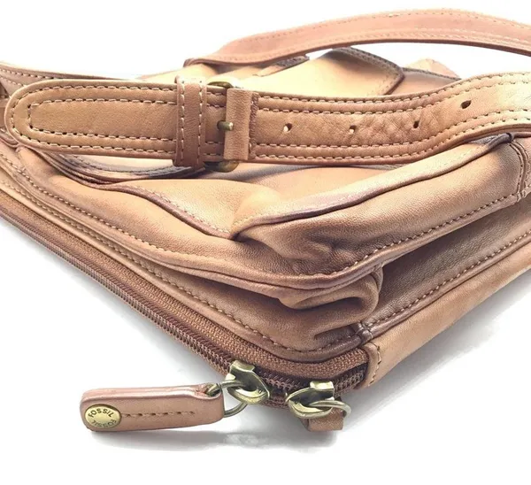 FOSSIL genuine brown leather crossbody bag ZB 8944 - Image 6