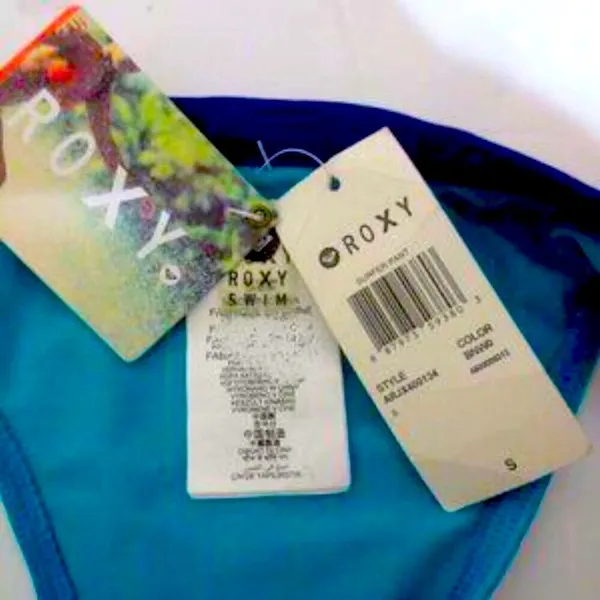 NWT Roxy Color Block Cheeky Bikini Bottoms Size Small - Image 3