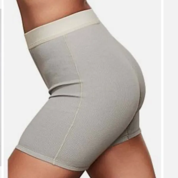 Skims Gray Mineral Ribbed High Waist Boxer Short NEW S - Image 7