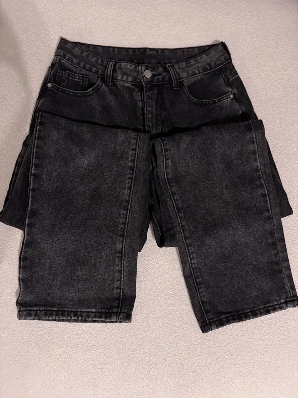 Black high waist denim jeans Size M - Image 2