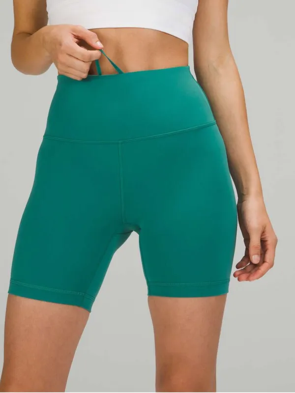 Lululemon wunder train high rise shorts 6 teal lagoon - Image 3