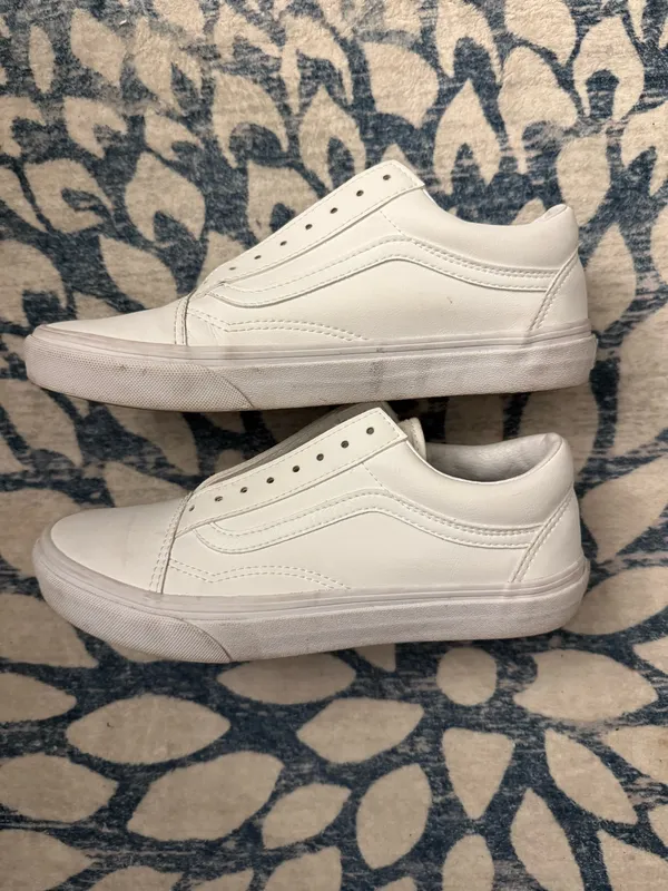 White Old School Vans - Image 2