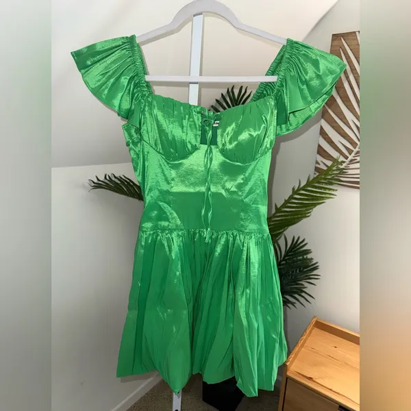 Revolve Maison Amory Giselle Allure Dress in the color‎ Gleam River Small - Image 5