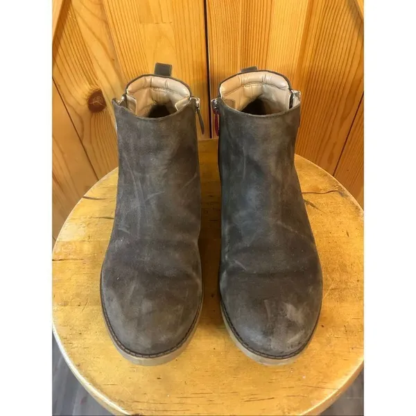Franco Sarto Keegan Nimbus Grey LE Bootie Brown Flat 6.5 - Image 2