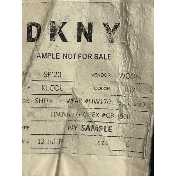 DKNY Pants Womens 6 Blue Wide Leg Pockets Dress Pants (4653) Read - Image 7