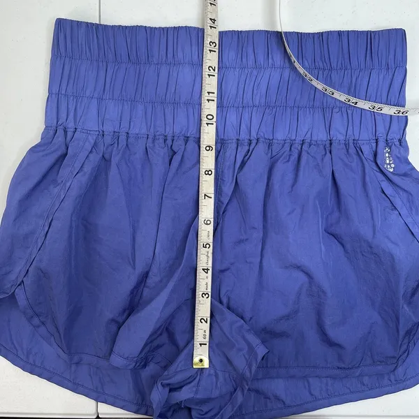 Free People Size L FP Movement The Way Home Shorts High Waist Lined Purple Logo‎ - Image 14