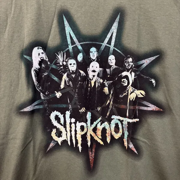 Slipknot Group Star Crest Green T-Shirt XL - Image 2