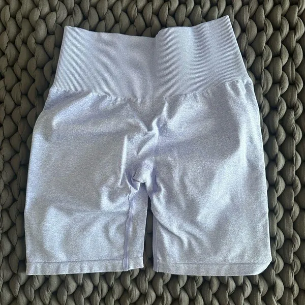 NVGTN Periwinkle Scrunch Seamless Shorts - Image 6