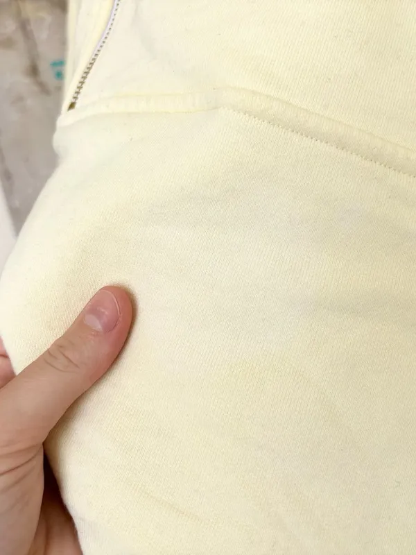 Gil Rodriguez Diana Half Zip Sweatshirt and Beachwood Sweatpant Set Banana Cream - Image 8