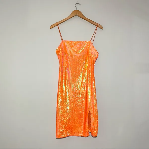 Motel Rocks Lucky Sequin Square-Neck Mini Dress - Image 2