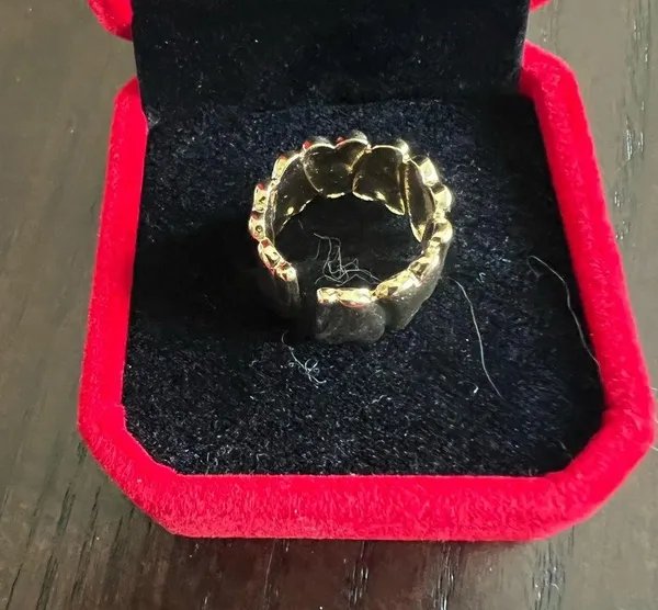 Elegant Gold Adjustable Ring Size 7 - Image 3