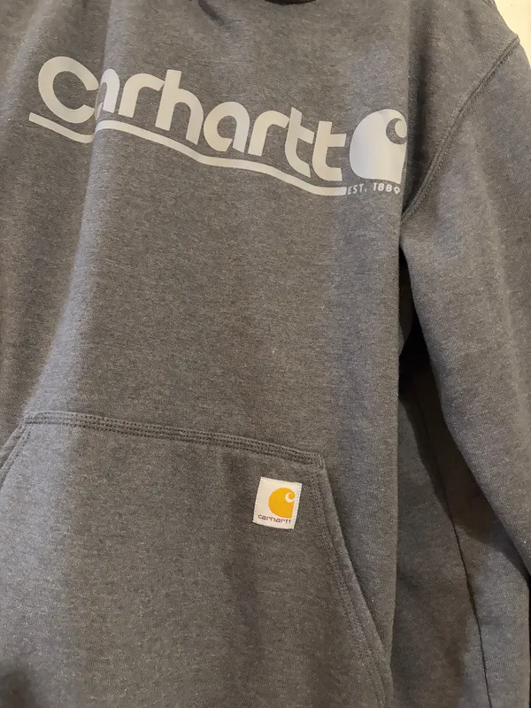 Men’s Grey Carhartt Hoodie - Image 3