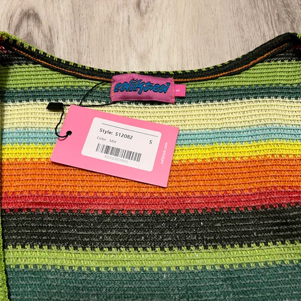 Edikted Multi Color Striped Dress - Image 4