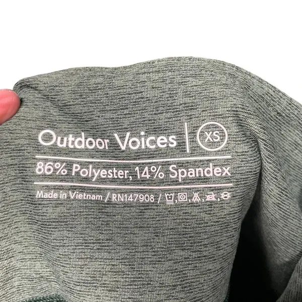 Outdoor‎ Voices 3/4 Warmup Leggings Hunter Green Size XS - Image 7
