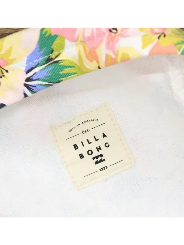 Billabong Womens Mama Teen Canvas Backpack White Multi - Image 5