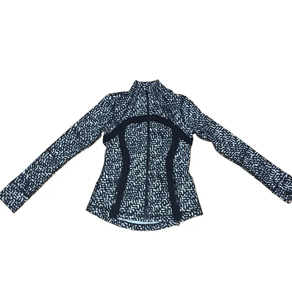 Lululemon Define Jacket Size 8 Net Pop White Black Luon Coat Yoga Gym Hiking - Image 4