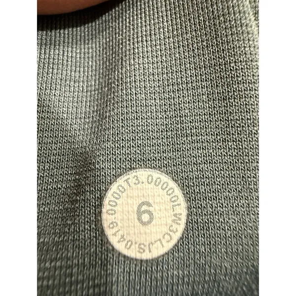 Lululemon Warm Stabilizer‎ 1/2 Zip Hoodie Sz 6 Blue Charcoal Top Base Layer - Image 6