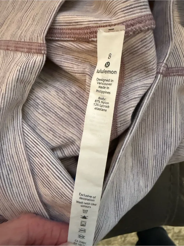 lululemon athletica Light Lavender Ribbed Leggings - Image 6