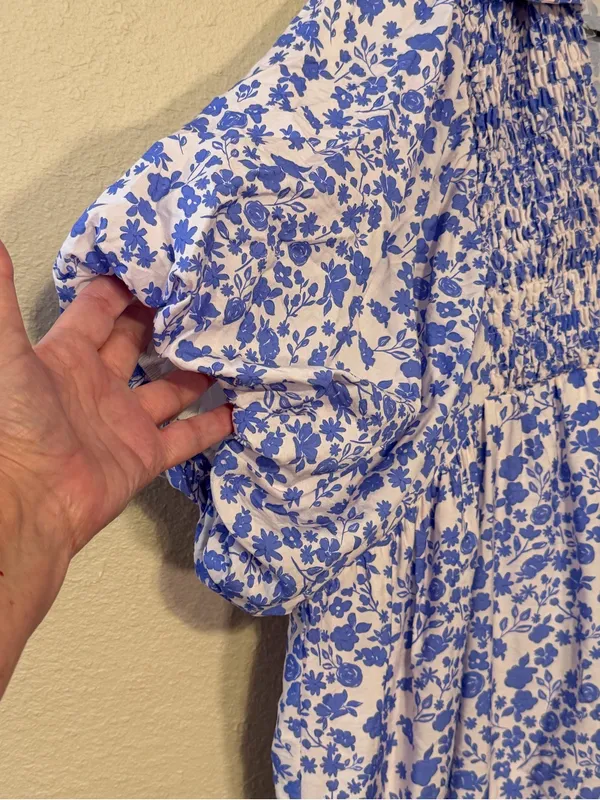ENTRO puff sleeve midi dress Size XL - Image 4