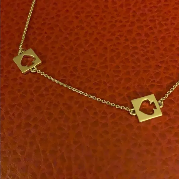 Kate Spade Silver Hole Punch Out Long Necklace - Image 4