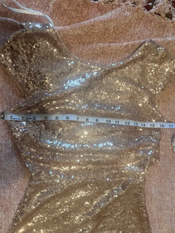 Mother of the bride rose gold dress - Image 6