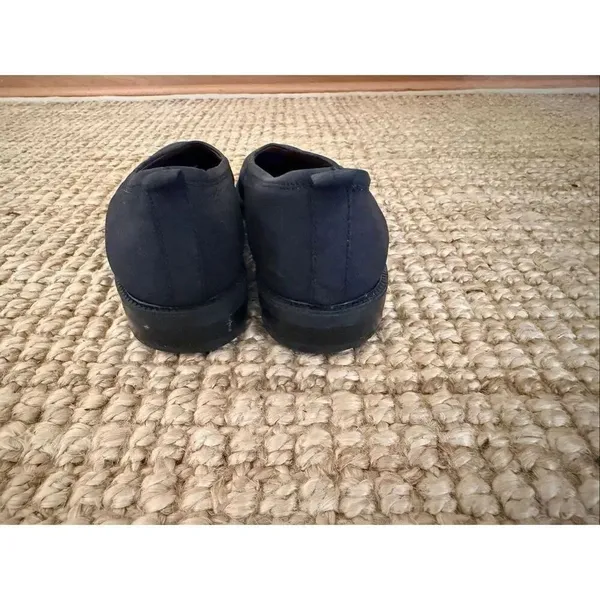 Eddie Bauer Black Nubuck Leather Flats Made in Italy Slip On Shoes Women 8N - Image 3