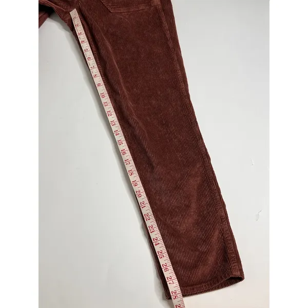 American Eagle Corduroy Overalls Small Rust Brown Sleeveless Casual - Image 5