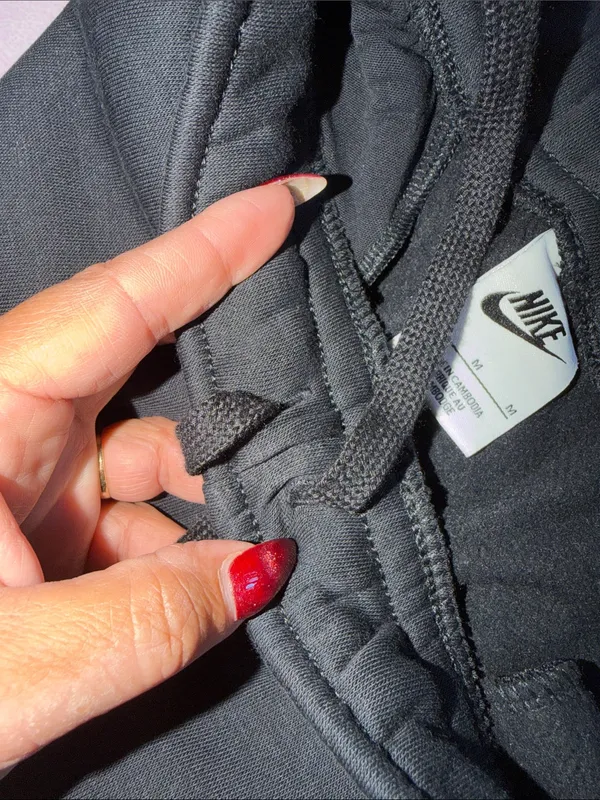 Nike Black Fleece Jogger Sweatpants Swoosh Logo Athletic Lounge Pants - Image 4