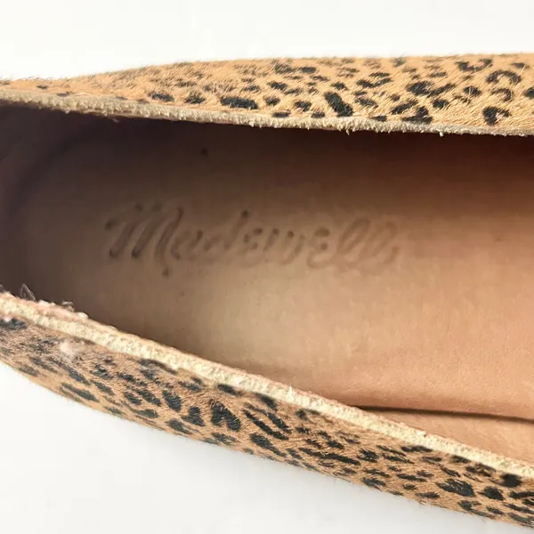 Madewell The Cory Ballet Flats Leopard Calf Hair Animal Print Size 7.5 - Image 7