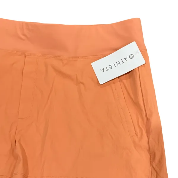Athleta Trekkie North Shorts Orange Hiking Activewear Women 22 NEW - Image 2