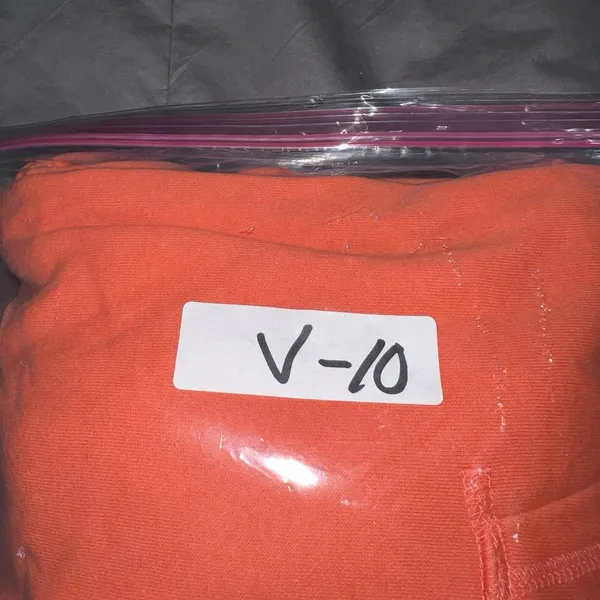 The North Face Hoodie Sweatshirt Womens Large Orange Logo Pullover‎ Athleisure - Image 9