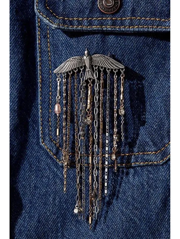 Free People Cresta Dangle Brooch - Mixed Metal - Image 2